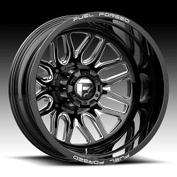 Fuel FF66D 8-Lug Matte Black Milled Forged Dually Custom Truck Wheels 3